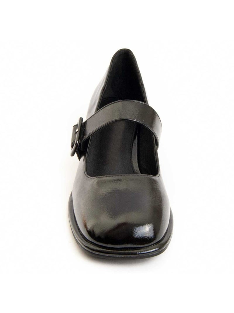 Sapato Com Salto Material Sintético E Têxtil Montevita Preto - Kiabi