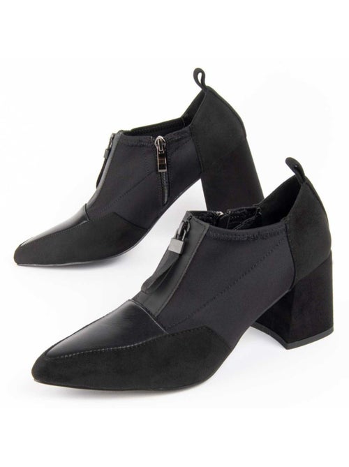 Sapato Com Salto Material Sintético E Têxtil Montevita - Kiabi Sapato Com Salto Material Sintético E Têxtil Montevita - Kiabi