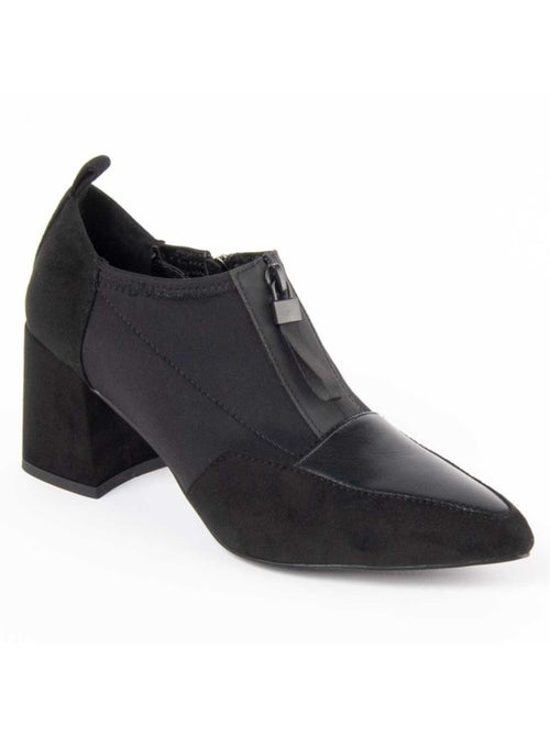 Sapato Com Salto Material Sintético E Têxtil Montevita - Kiabi Sapato Com Salto Material Sintético E Têxtil Montevita - Kiabi