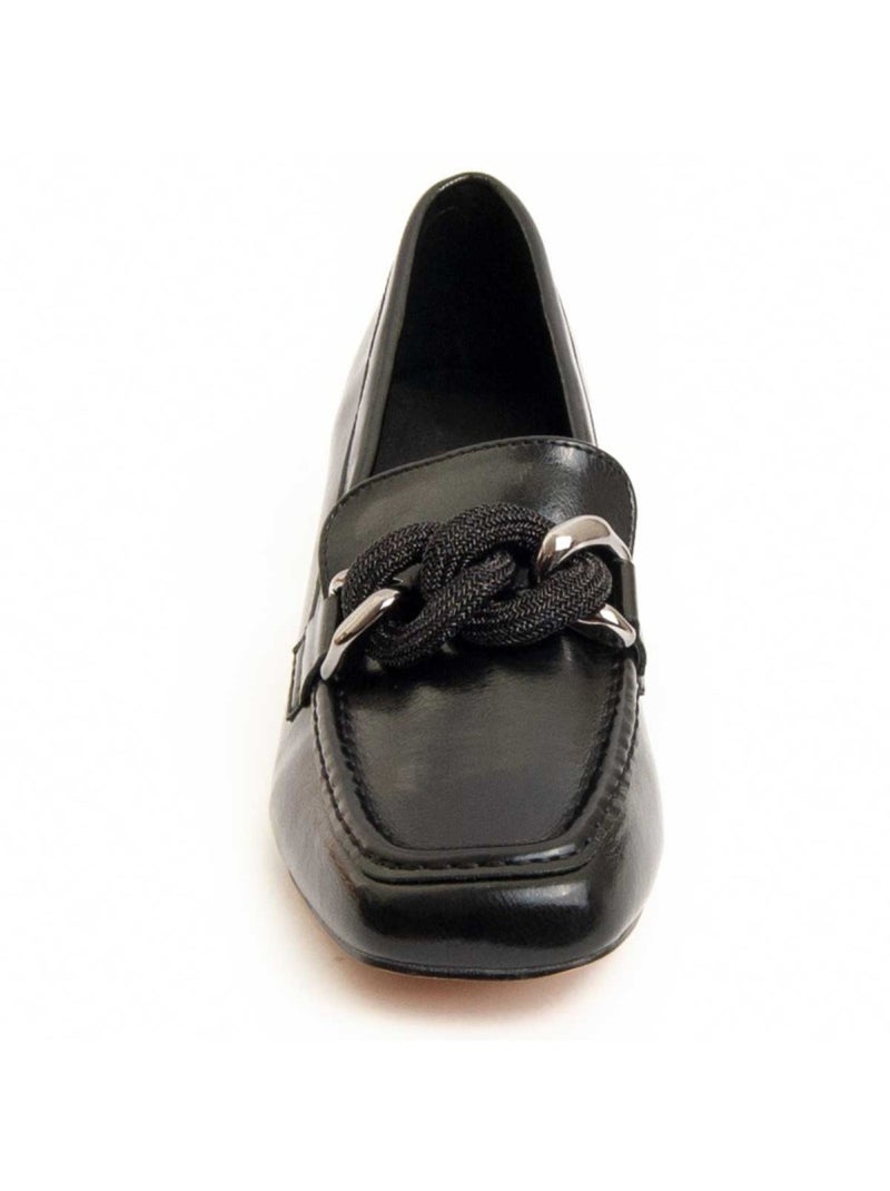 Sapato Com Salto Material Sintético E Têxtil Montevita Preto - Kiabi