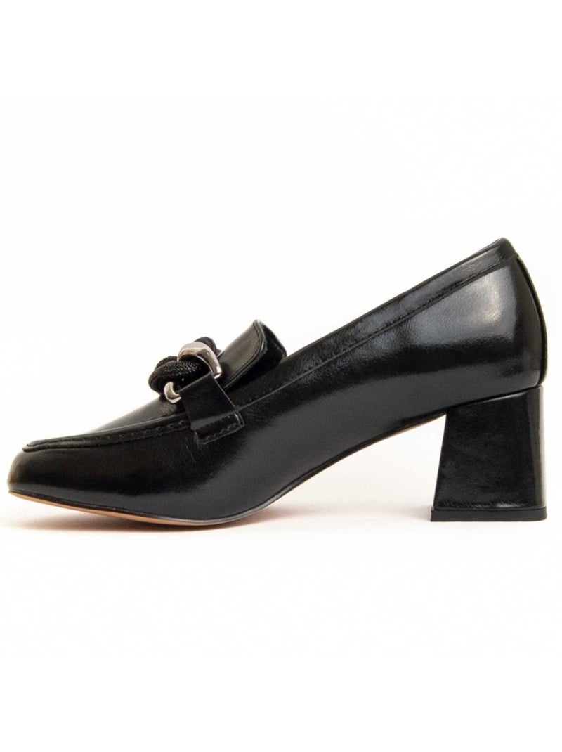 Sapato Com Salto Material Sintético E Têxtil Montevita Preto - Kiabi