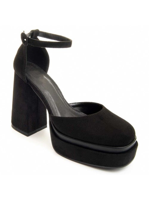 Sapato Com Salto Material Sintético E Têxtil Montevita - Kiabi Sapato Com Salto Material Sintético E Têxtil Montevita - Kiabi