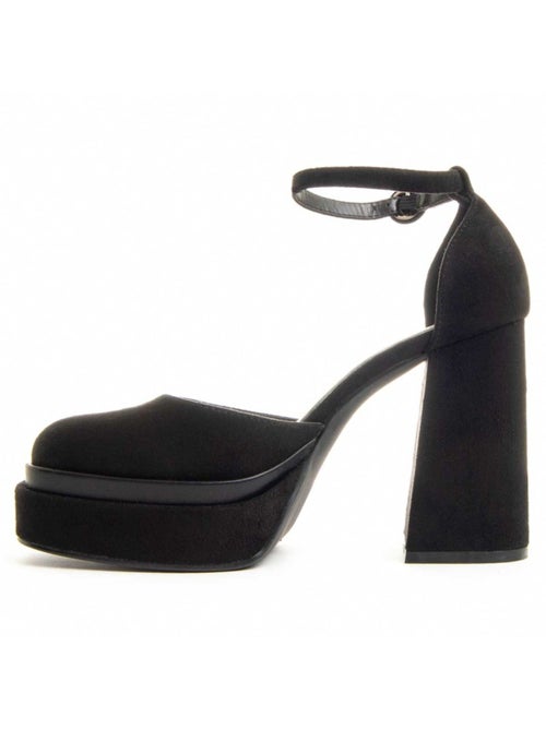 Sapato Com Salto Material Sintético E Têxtil Montevita - Kiabi Sapato Com Salto Material Sintético E Têxtil Montevita - Kiabi