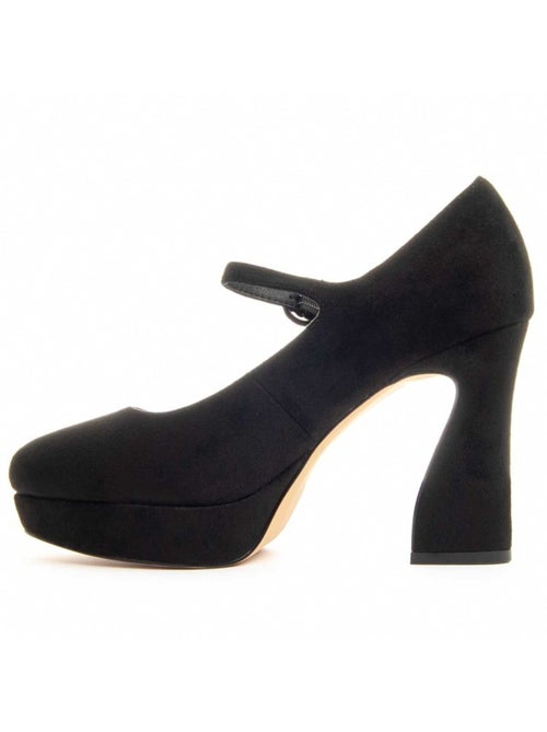 Sapato Com Salto Material Sintético E Têxtil Montevita - Kiabi Sapato Com Salto Material Sintético E Têxtil Montevita - Kiabi