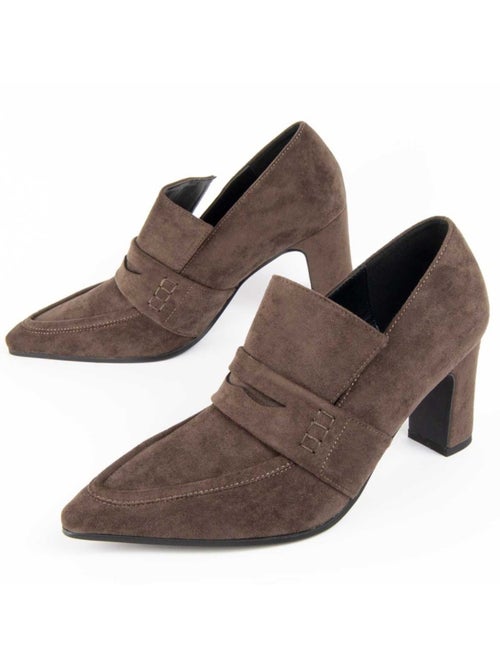 Sapato Com Salto Material Sintético E Têxtil Montevita - Kiabi Sapato Com Salto Material Sintético E Têxtil Montevita - Kiabi