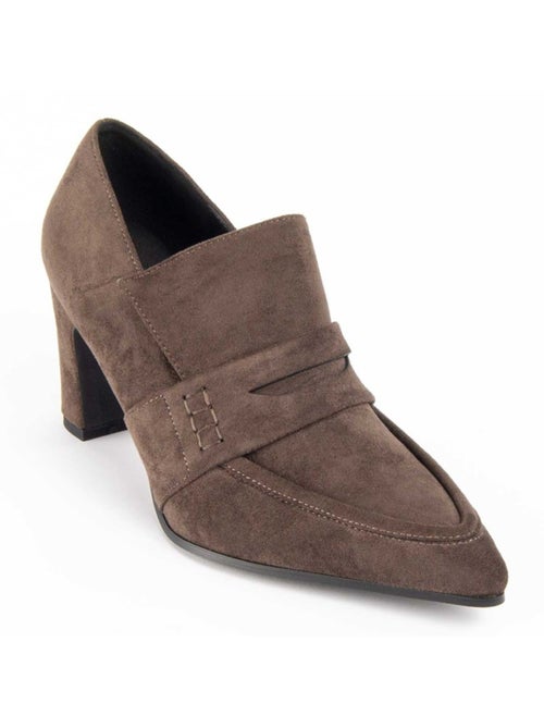 Sapato Com Salto Material Sintético E Têxtil Montevita - Kiabi Sapato Com Salto Material Sintético E Têxtil Montevita - Kiabi