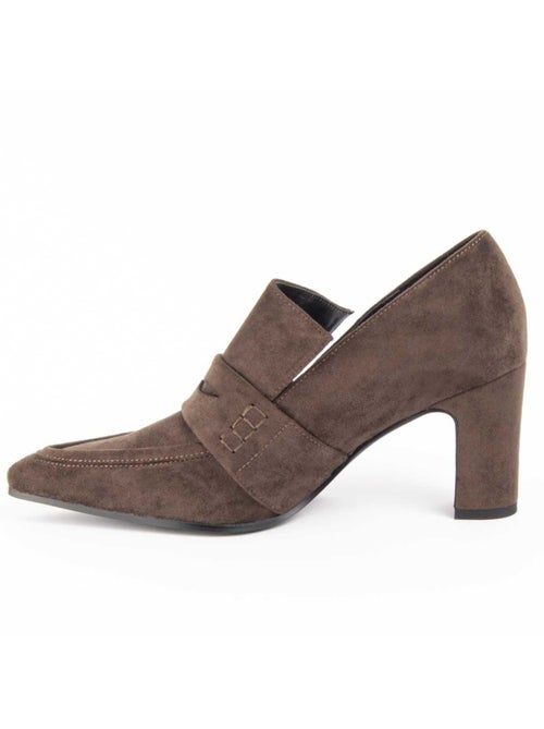 Sapato Com Salto Material Sintético E Têxtil Montevita - Kiabi Sapato Com Salto Material Sintético E Têxtil Montevita - Kiabi