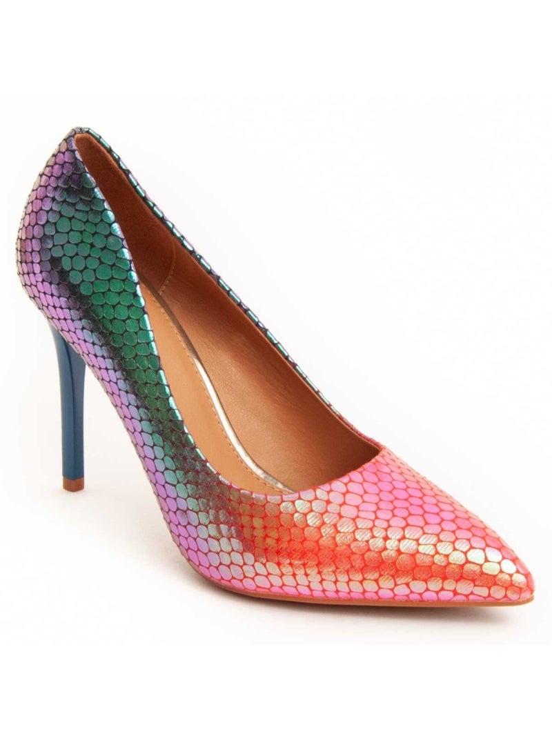 Sapato Com Salto Material Sintético Montevita Multicolorido - Kiabi