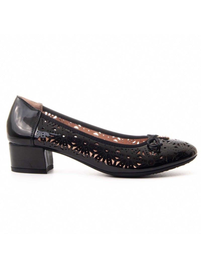 Sapato Com Salto Material Sintético Montevita Preto - Kiabi