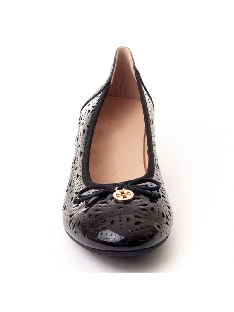 Sapato Com Salto Material Sintético Montevita Preto - Kiabi
