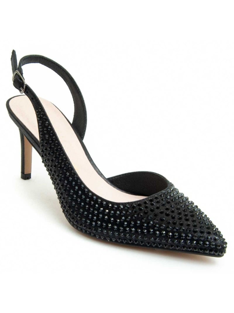 Sapato Com Salto Material Sintético Montevita Preto - Kiabi