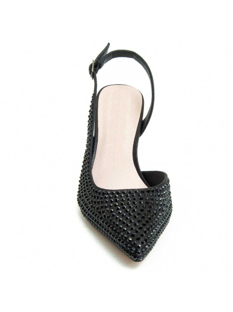 Sapato Com Salto Material Sintético Montevita Preto - Kiabi