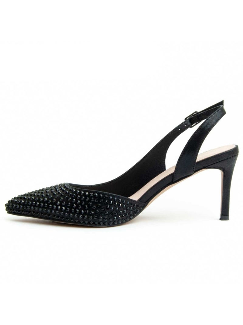 Sapato Com Salto Material Sintético Montevita Preto - Kiabi