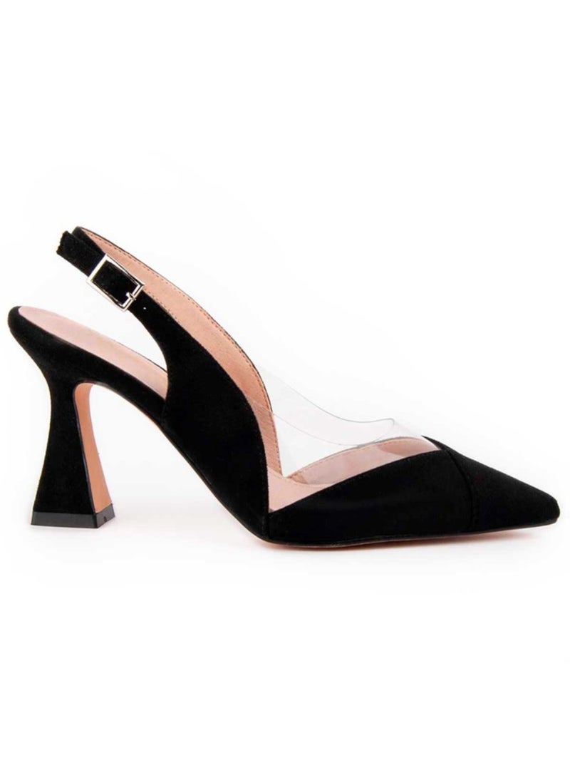 Sapato Com Salto Material Sintético Montevita Preto - Kiabi