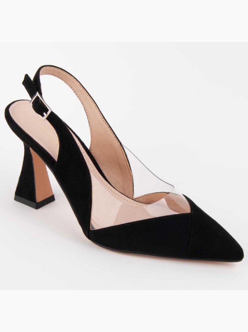 Sapato Com Salto Material Sintético Montevita Preto - Kiabi