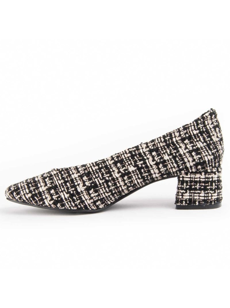 Sapato Com Salto Material Sintético Montevita Preto - Kiabi