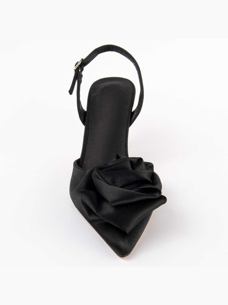 Sapato Com Salto Material Sintético Montevita Preto - Kiabi