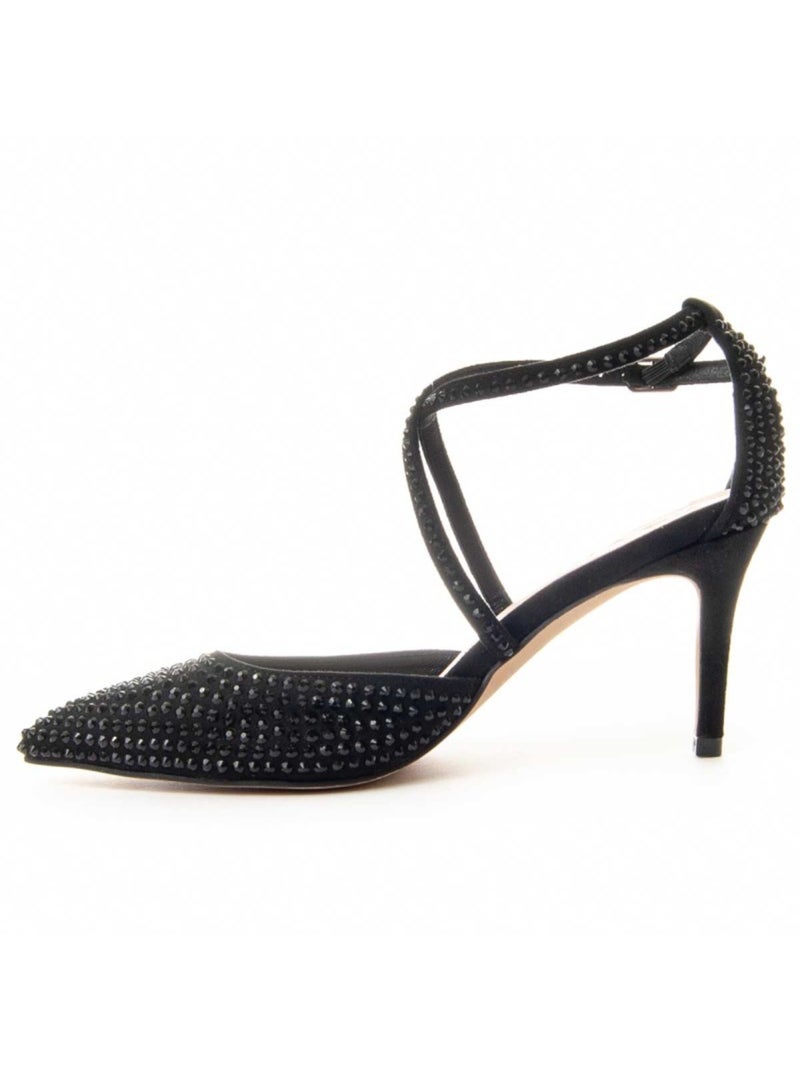 Sapato Com Salto Material Sintético Montevita Preto - Kiabi