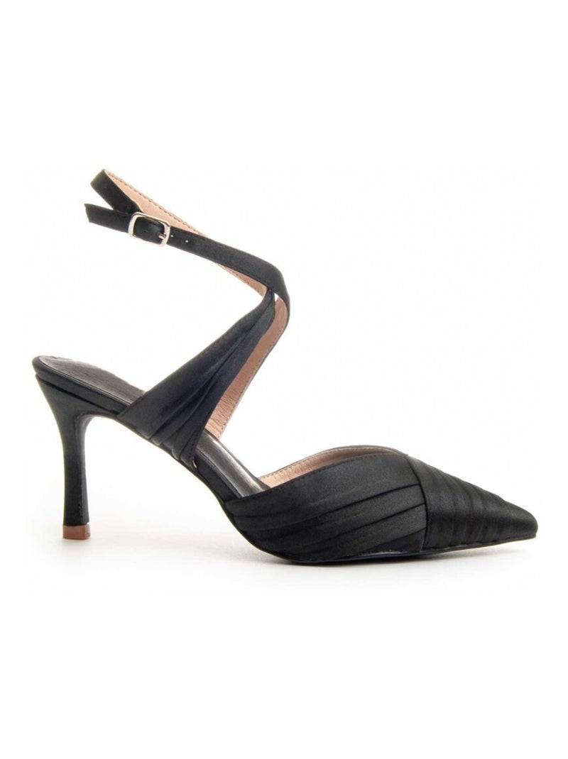 Sapato Com Salto Material Sintético Montevita Preto - Kiabi