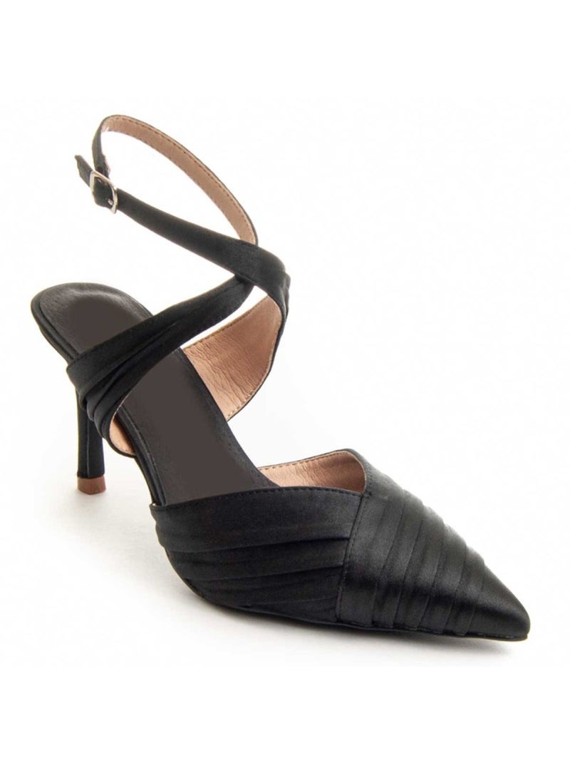 Sapato Com Salto Material Sintético Montevita Preto - Kiabi