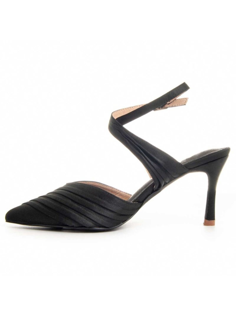 Sapato Com Salto Material Sintético Montevita Preto - Kiabi
