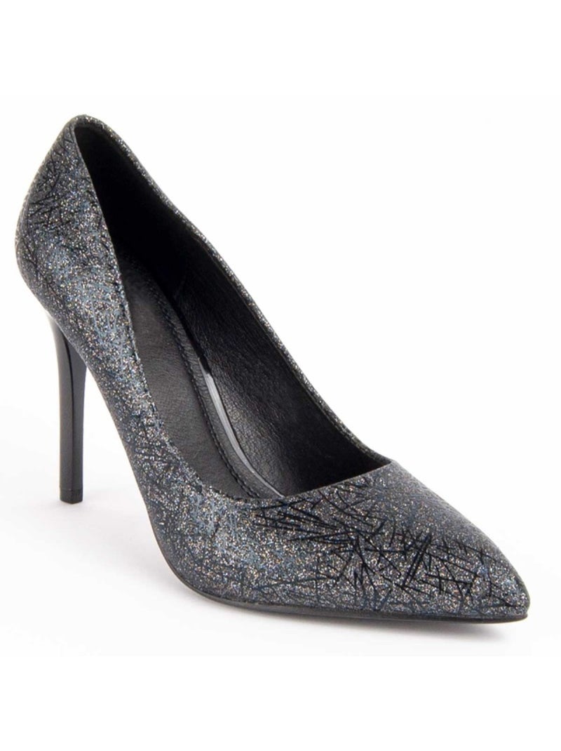 Sapato Com Salto Material Sintético Montevita Preto - Kiabi