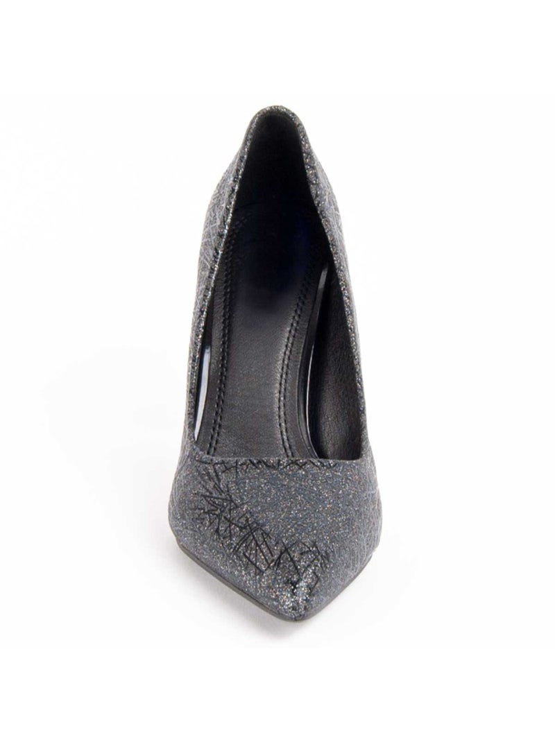 Sapato Com Salto Material Sintético Montevita Preto - Kiabi