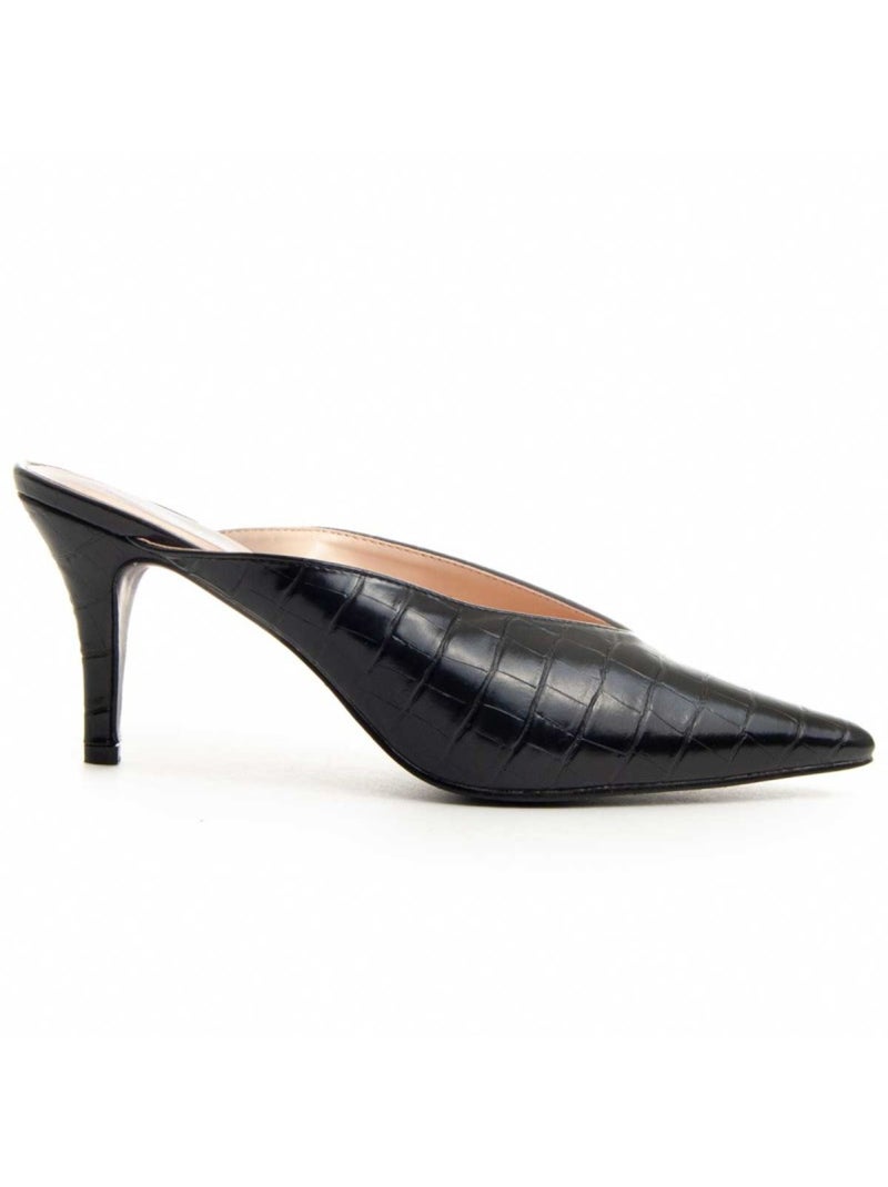 Sapato Com Salto Material Sintético Montevita Preto - Kiabi