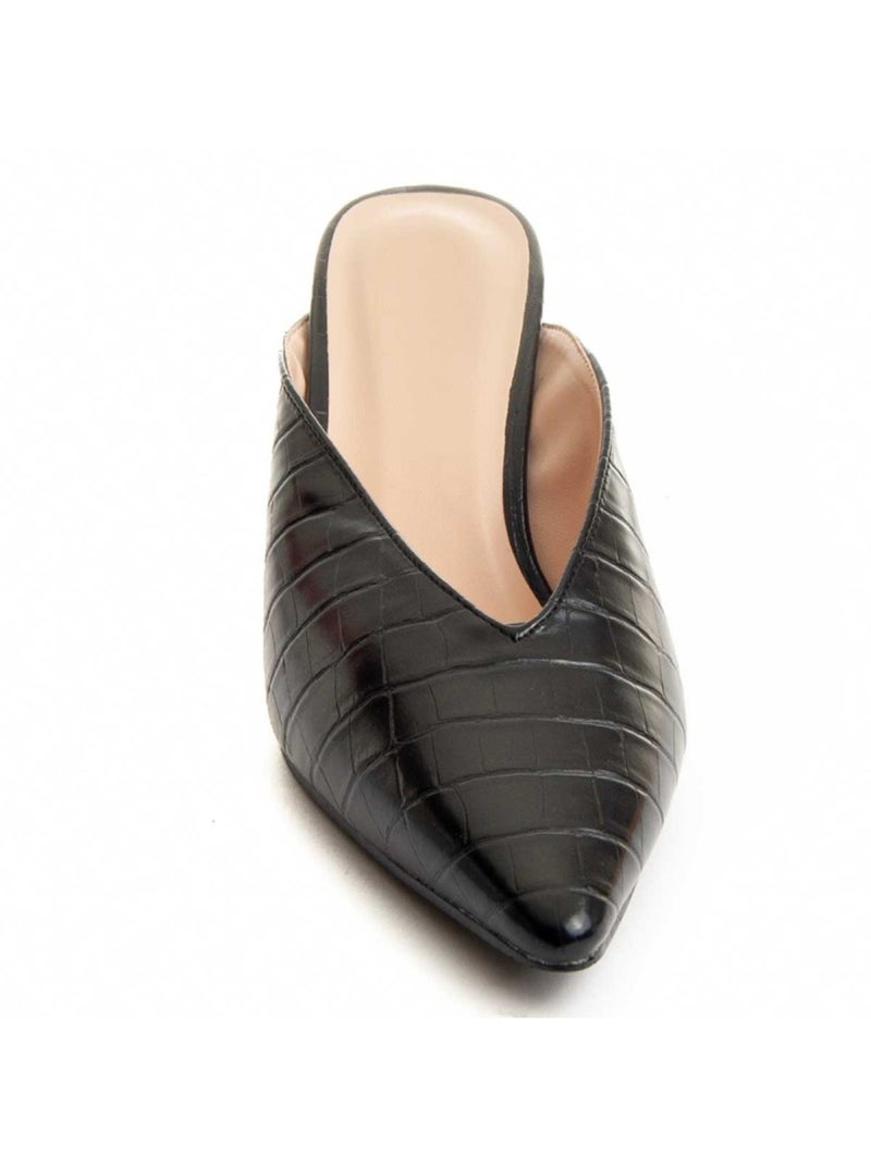 Sapato Com Salto Material Sintético Montevita Preto - Kiabi