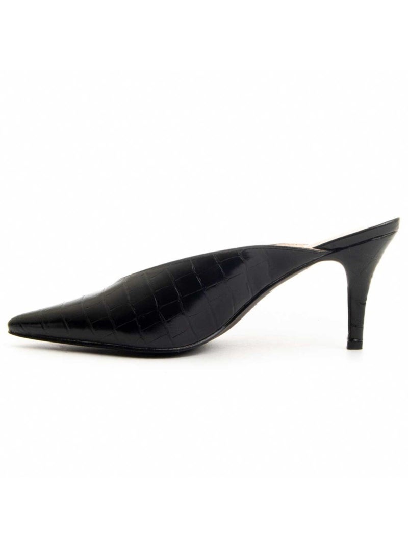 Sapato Com Salto Material Sintético Montevita Preto - Kiabi