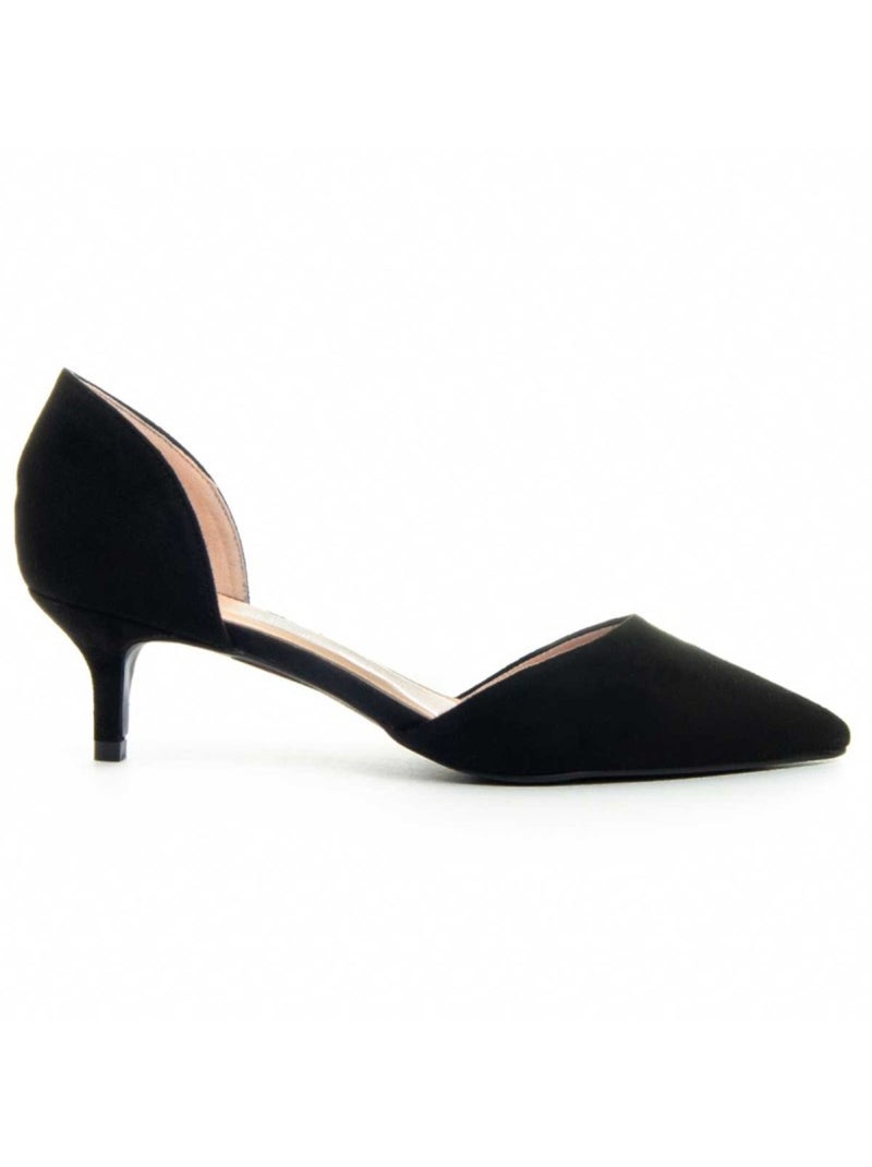 Sapato Com Salto Material Sintético Montevita Preto - Kiabi
