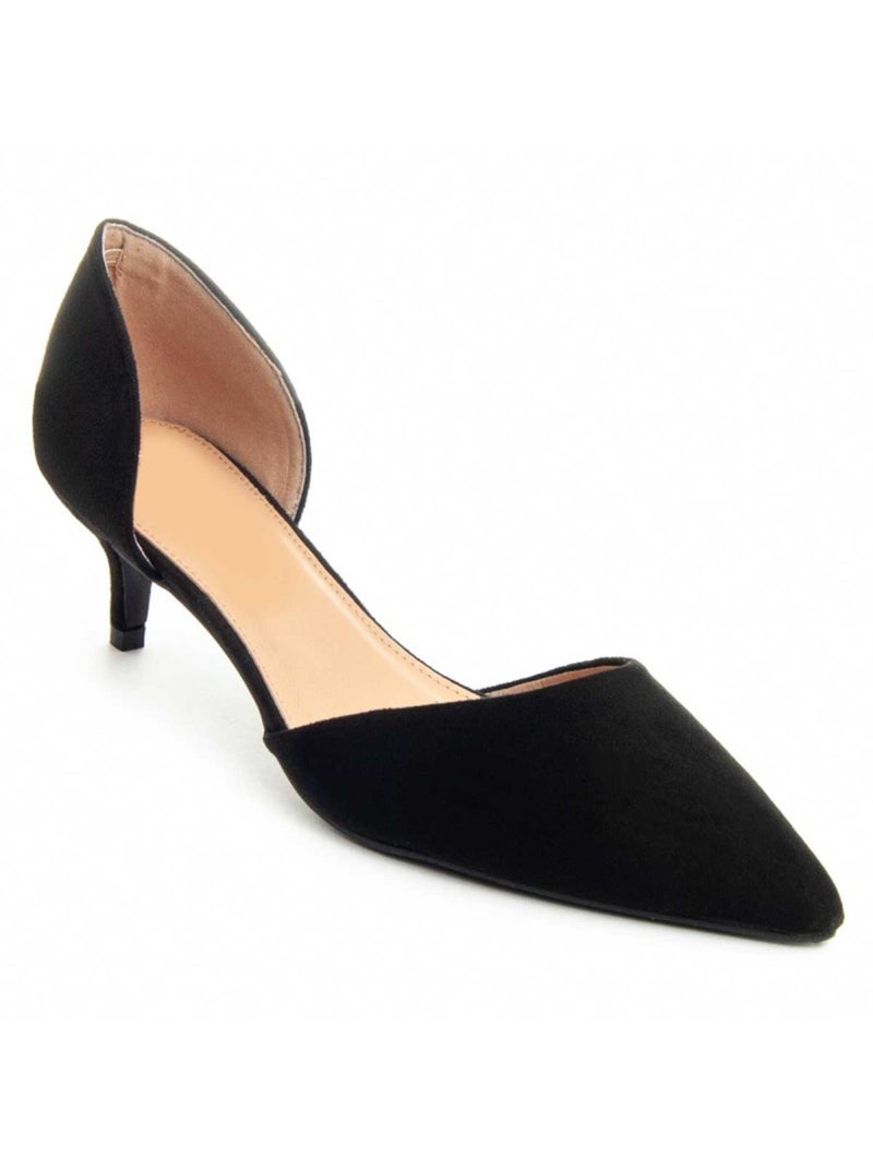 Sapato Com Salto Material Sintético Montevita Preto - Kiabi