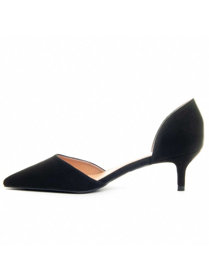 Sapato Com Salto Material Sintético Montevita Preto - Kiabi