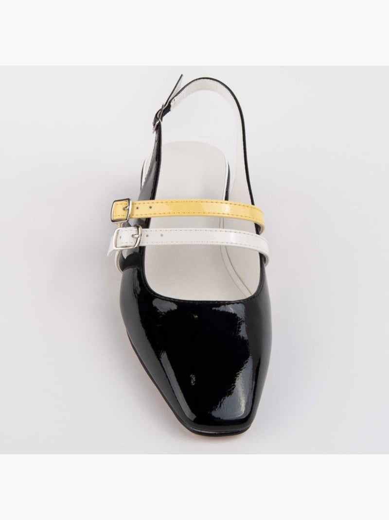 Sapato Com Salto Material Sintético Montevita Preto - Kiabi