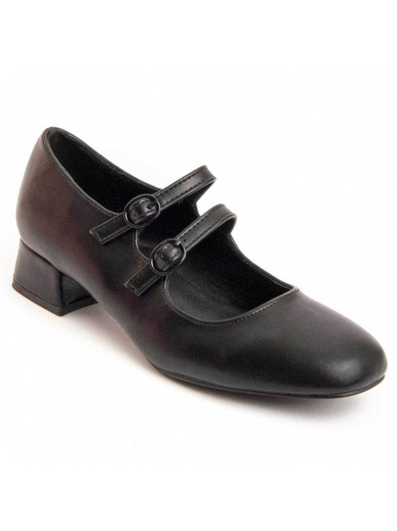 Sapato Com Salto Material Sintético Montevita Preto - Kiabi