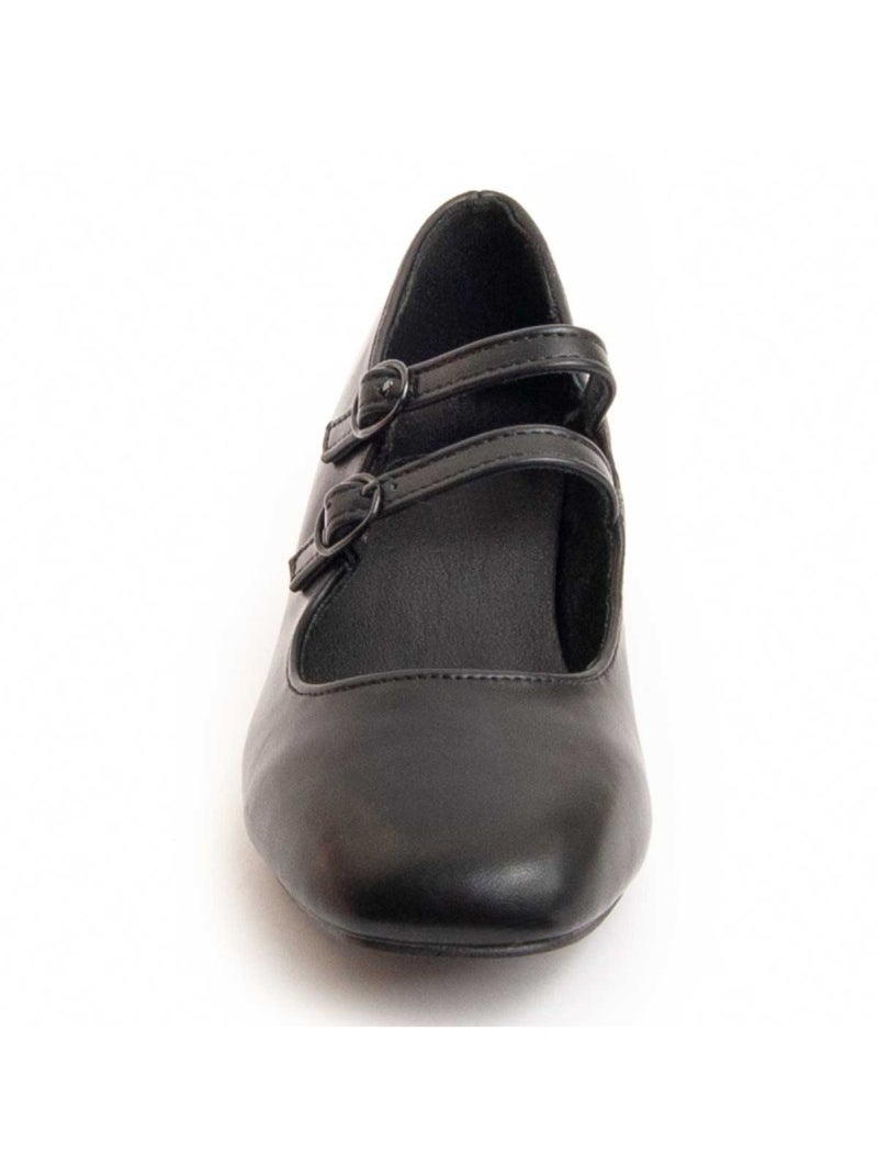 Sapato Com Salto Material Sintético Montevita Preto - Kiabi