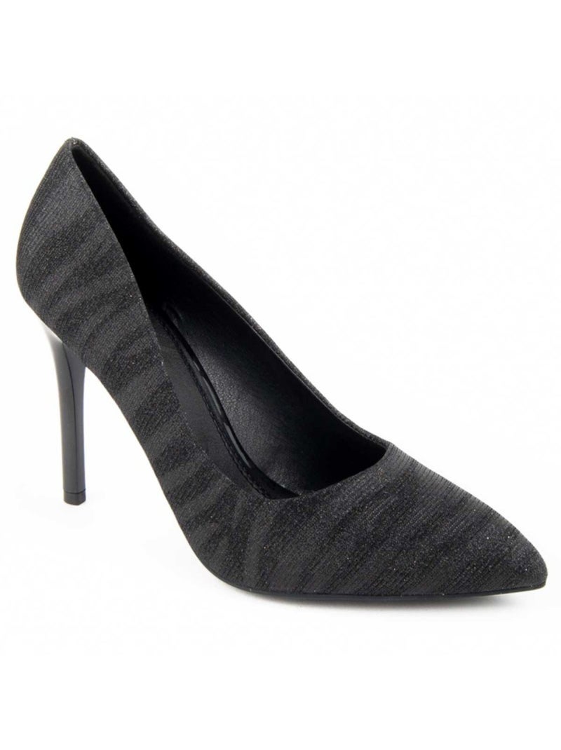 Sapato Com Salto Material Sintético Montevita Preto - Kiabi