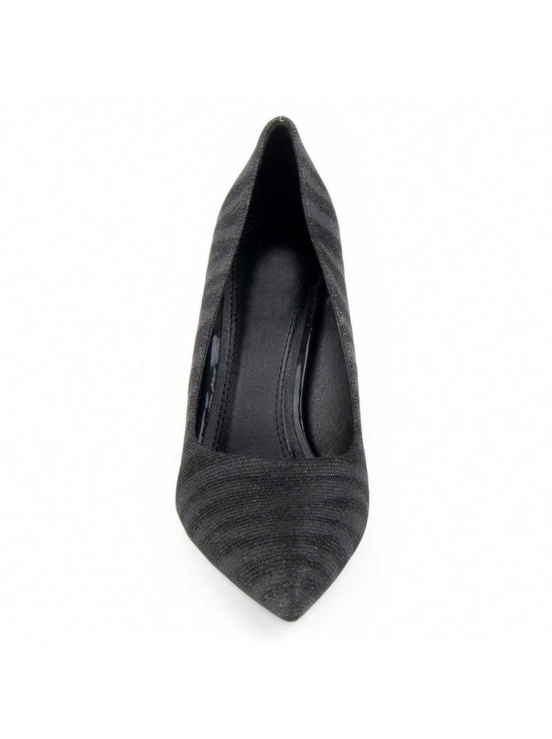 Sapato Com Salto Material Sintético Montevita Preto - Kiabi