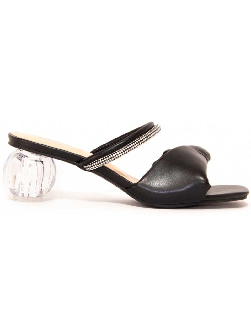 Sapato Com Salto Material Sintético Montevita Preto - Kiabi