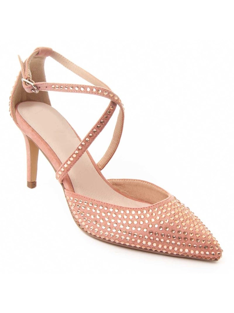 Sapato Com Salto Material Sintético Montevita Rosa - Kiabi