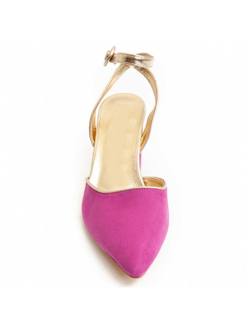 Sapato Com Salto Material Sintético Montevita Rosa - Kiabi