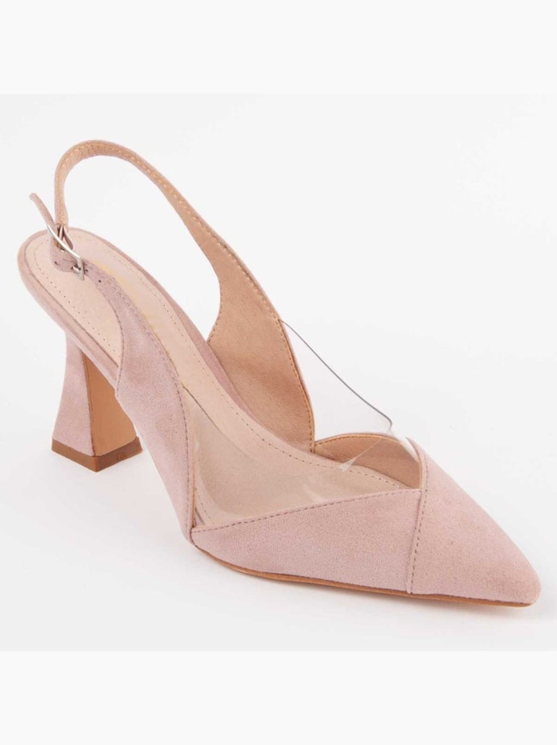 Sapato Com Salto Material Sintético Montevita Rosa - Kiabi