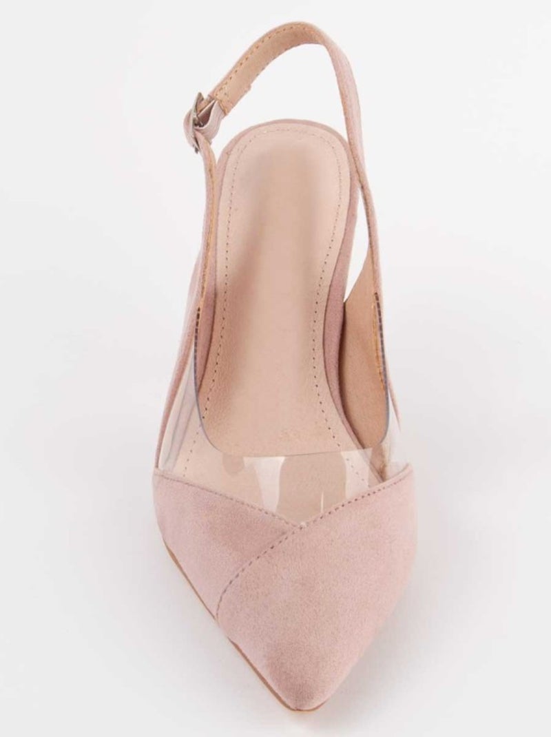 Sapato Com Salto Material Sintético Montevita Rosa - Kiabi