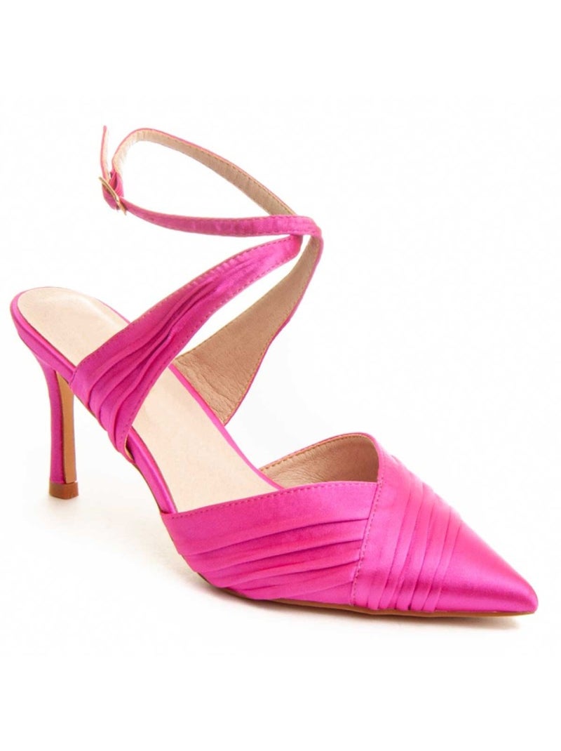 Sapato Com Salto Material Sintético Montevita Rosa - Kiabi