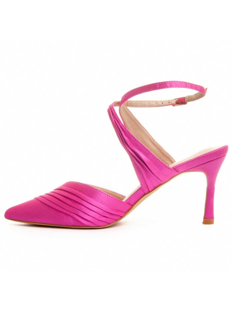 Sapato Com Salto Material Sintético Montevita Rosa - Kiabi