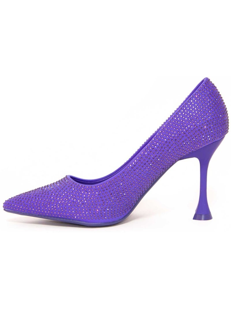 Sapato Com Salto Material Sintético Montevita Roxo - Kiabi