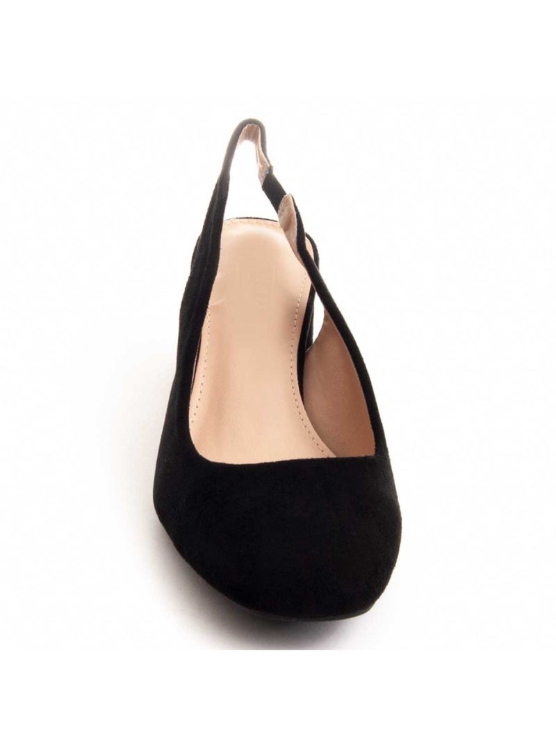 Sapato Com Salto Tecido Montevita Preto - Kiabi