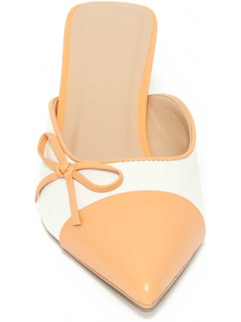 Sapato De Salto Alto Matériau Sintético Montevita Laranja - Kiabi