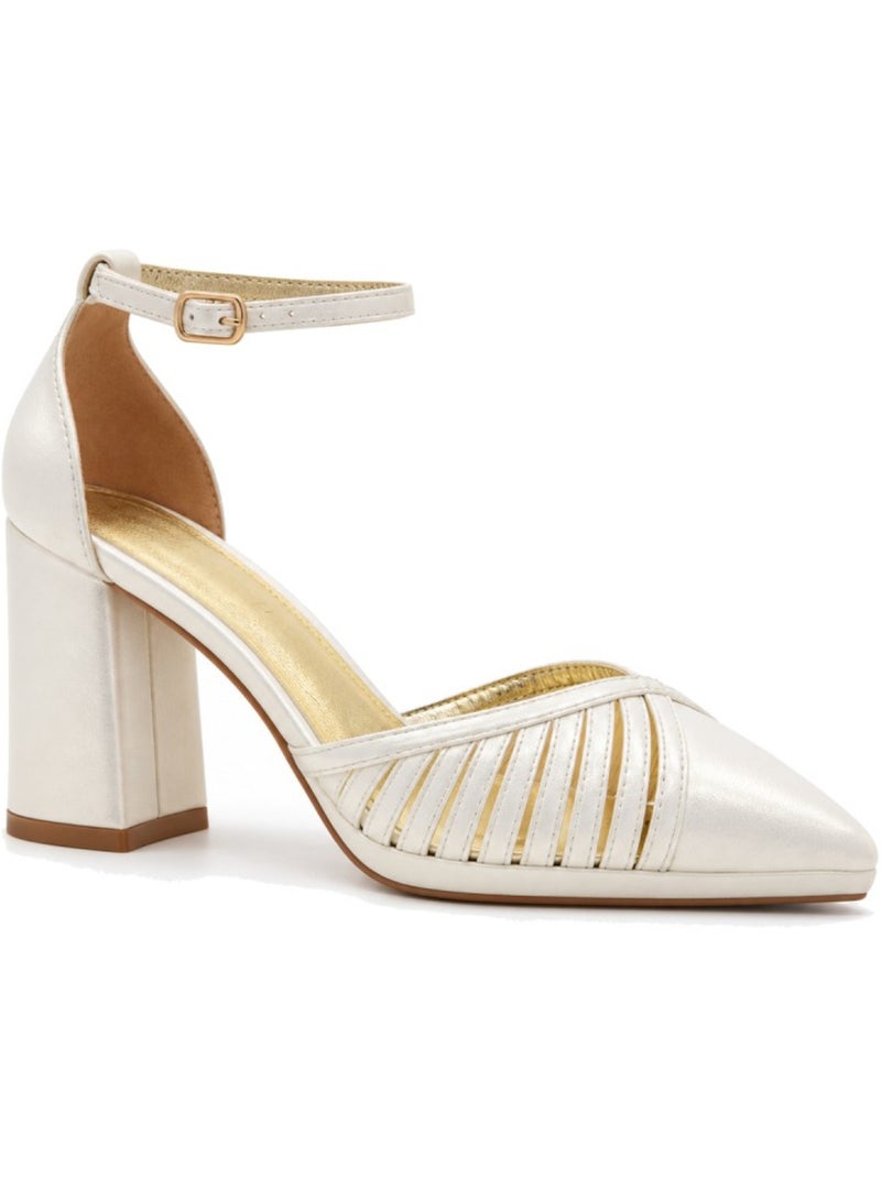 Sapato de salto material sintético montevita Dourado/Ouro - Kiabi