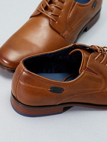 Sapatos citadinos em pele sintética - Kiabi